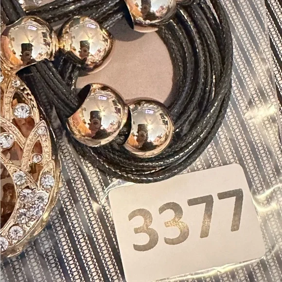 Assemblage Art Necklace Pendant Artisan Smoky Crystal OOAK Statement 3377 O - Picture 12 of 16